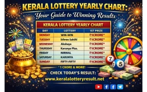 kerala lottery yearly chart at Lottery 7 Club featured image